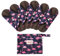 7 Stück/Set Waschbare/Wiederverwendbare Slipeinlagen mit Holzkohle Absorbency Menstruation-Pads Waschbare Stoffbinden, Wiederverwendbare Binden (Klein- 20cm/8.2 inch, Navy blau)