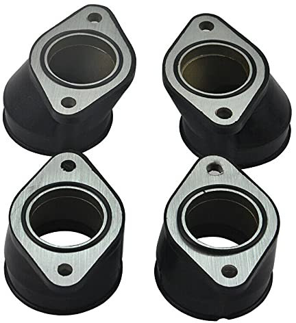 Gfsdjalkj 4pcs motocyclettes raccords de raccords de collecteur de collecteur gauche et droit pour Kawasaki ZR750 ZR-7S ZR-7 ZR7S ZR7 2000-2005 Pipe d'admission