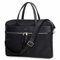 KNOMO Hanover Damen 14 Zoll Laptop-Aktentasche, Computer Tasche, Brieftasche, schwarz