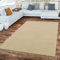 TT Home Wohnzimmer Teppich Flachgewebe Mit Fransen Unifarbenes Design Handgemacht, Farbe: Creme, Größe:200x280 cm