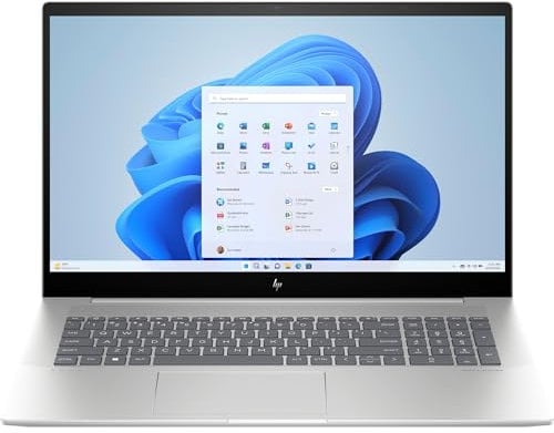 HP Envy 17-cw0009na 17.3 4K Laptop (Intel i7-1355U, 16GB RAM, 512GB SSD, NVIDIA RTX 3050, Windows 11 Home) - Silver