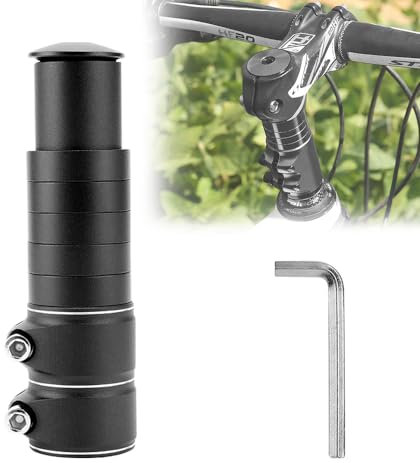 NAROSEBE Fahrradlenker Erhöhung Lenkererhöhung Fahrrad MTB Fahrradlenker Vorbau Adapter Lenkervorbau Verstellbar MTB Fahrrad Vorbau Höhenadapter Aluminium Fahrrad Vorbau Verstellbar für MTB, Rennrad