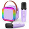 Dislocati Girls Toys Age 3-15, Karaoke Machine 2 Microphones Kids Toys for 3-12 Year Old Girls Birthday Presents Microphone for Kids 3-12 Year Old Girls