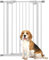 PawHut Extra Tall Dog Gate with Cat Door Auto Close for Stairs 74-80 cm Wide