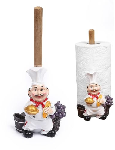 Küchenrollenhalter Stehend,Osuter Holz Küchenrollenhalter Gummiholz Basis für Küche und Esstisch Home Decor