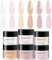 Aokitec Acrylpulver für Nägel, 6 Farben Klar Nude Rosa Acrylic Powder für Nagelverlängerungen 3D Nagelschnitzerei Nail Art, Nail Powder für Acryl Pulver Nails, Nägel Selber Machen