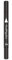 Wasserdichte Eyeliner Eyeliner Stempel 2 in 1 doppelköpfige wasserdichte flüssige Eyeliner Stift-Make-up-Werkzeug Schwarzes Herz