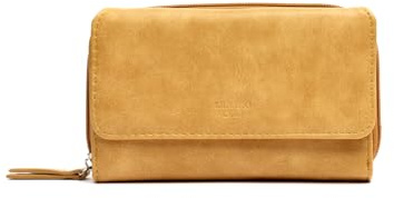 MISAKO Yansi Große Geldbörse Basic Damen - Yansi Senfgelb 10 X 16 X 3 cm