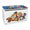 Leomark Robusto Baule Porta-giocattoli con motivo Paw Patrol Chase, Skye, Marshall & Rubble coperchio incernierato, ruote e seduta Perfetto per giocattoli, libri vestiti etc. Dimensioni: 71x40,5x46 cm