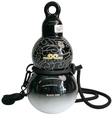 JZSMY Gradient Gourd Wasserflasche mit Riemen, 580 ml, tragbare Sport-Wasserflasche, 316 Edelstahlbecher für heiße und kalte Getränke, tropfsicher, auslaufsicher, Kürbis-Trinkflasche für Reisen