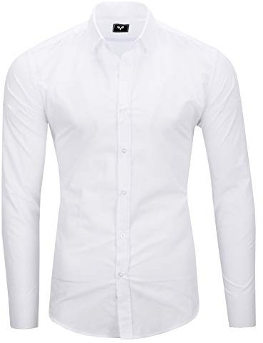 Kayhan : Chemise Homme, Deux Faces als UNI blanc XXL