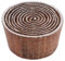 GURU SHOP Indischer Textilstempel, Holz Stoffdruckstempel, Blaudruck Stempel, Druck Modell - Ø 5 cm Spirale 7, Braun, Indische Holzstempel