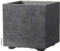 Deroma Millennium Farbe Anthracite-Vase Cubo Maße 25 x 25 x 25 cm Egarden.Store