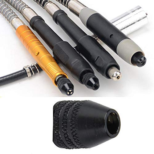 Cabezal de conversión de adaptador de mandril de tres mordazas mini universal de 8 mm 0.5-3.2 mm para taladro de destornillador eléctrico(Short tail 8mm)