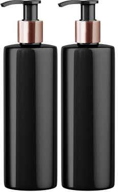 Mrs Hinch Customisable DIY Refillable 500ml PET Plastic Lotion Pump Bottle with Rose Gold Lids (2)