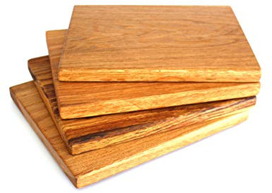 Lot de 4 planches à découper en chêne massif