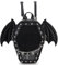 ENJOININ Gothic Sarg Form Mode Geldbörsen und Handtaschen für Frauen Halloween Umhängetasche Rucksack, Schwarze Flügel