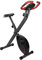 Fjoerdesports Senioren Heimtrainer, faltbarer Fahrradtrainer, Heimtrainer, Fitnessfahrrad LCD Trainingscomputer, klappbarer Hometrainer, inklusive Pulsmessung, 8 Widerstandsstufen (Schwarz-Grau)