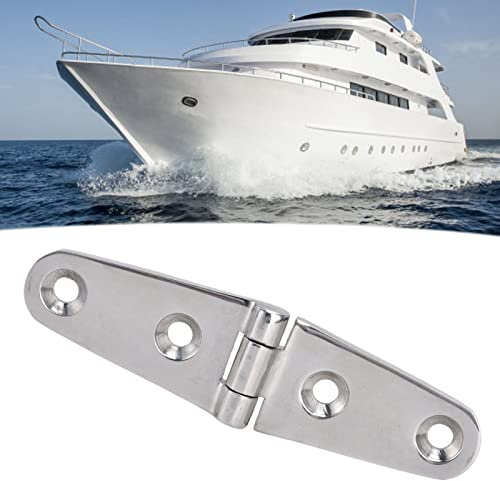 BstXqty Ovale Scharniere,4 Löcher Mini Edelstahl Scharnier Oval Beschlag Ersatz Marine Yacht Zubehör ZY-HY-010 V2A Abdeckungen, Luken, Kabinen und Türen in Schiffen oder Industrie