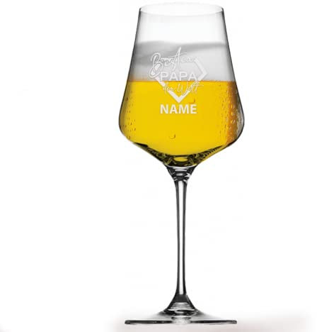 GRAVURMACHER® Biertasting Glas mit Gravur - GABRIEL GLAS - Beertasting 0,51l - Geburtstags-/Vatertagsgeschenk für Mann (Vatertag Motiv 11)