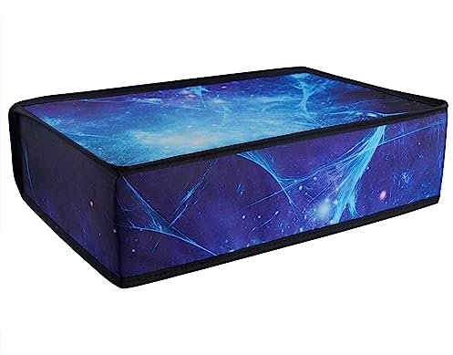 playvital Cover Antipolvere per ps5 Console, Orizzontale-Nebulosa Blu | Copertura Antipolvere in Nylon, Coperchio Impermeabile per ps5 Standard Console Disc&Digital Edition, Non per Slim/Pro