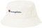 Champion Unisex Icons Accessories-805975 Woven Cotton Twill Small Script Logo Fischerhut, Elfenbein, S/M