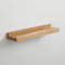 BestLoft.de Bilderleiste Holzregal Wand Regal Bilderleiste Eiche Floating Shelf Flur Regal Holz Deko Wand Wandregal Holz aus massiv (Eiche Hell, Breite: 40cm / Tiefe: 10cm)