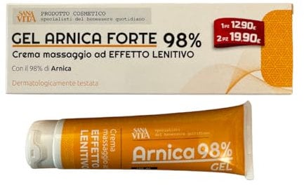 Sanavita - Arnica Gel Forte 98% Crema effetto Lenitivo, 150ml