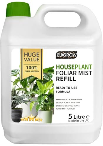 UK Grow Houseplant Mist Refill - 5L - Nourishing Indoor Plant Spray for Healthy Growth