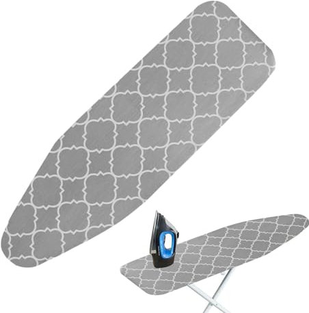 LearnLyrics Bügelbrettbezug und Bügelbrettbezug, Bügelbrettbezug | Dicke, verbrannte Bügelbrett-Polsterung - Strapazierfähige Eisenmatte mit elastischem Rand