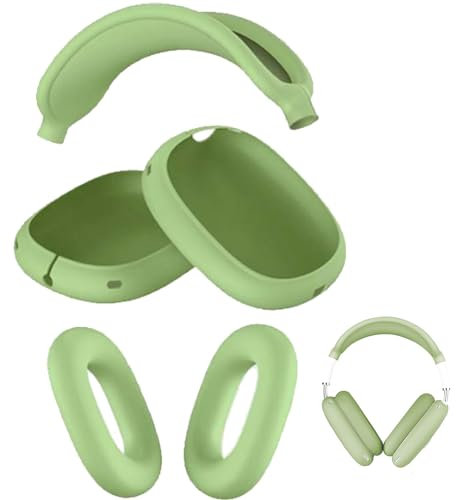 Silikon-Schutzhülle für AirPods Max, kratzfeste Ohrpolster-Hülle, Ohrmuschel-Abdeckung, Kopfband-Abdeckung für Apple AirPods Max Kopfhörer, schweißfestes Schutzzubehör