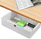 Cotepi Schublade unter Schreibtisch, Versteckte Schubladenbox, Selbstklebende Organizer, Selbstklebende Schublade, Versteckte Schubladenfach, Weiße Schreibtischschublade für Büro, Zuhause, Schule