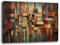 Printerland Modernes Bild, Wohnzimmer, Braun, Abstrakt, Industrial, moderne Wandbilder, XXL, großer Druck auf Leinwand, Wanddekoration, Schlafzimmer, Küche (13,30 x 40 cm)