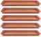 Baoblaze 5x Plant Saucers Plant Trays Rectangular Plants Pot Saucers Flower Pot Drainage Tray for Windowsill Indoors Outdoor,Red-48 * 19 * 2.5cm