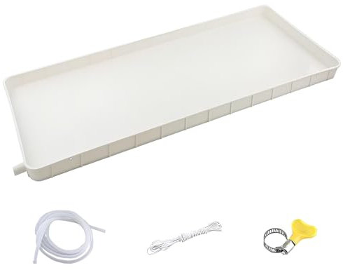 Vaschetta Raccogligocce, Vaschetta Raccogligocce in Plastica, Vaschetta di Scarico, Vaschetta Raccogligocce Portatile, Vaschetta di Scarico Della Condensa Del Condizionatore D'aria per Unità da Finest