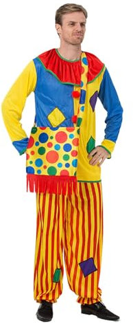 Aldult Clown Cosplay Kostüm mit Crossbody Tasche Weihnachten Halloween Karneval Party Cosplay Kleidung Drama Performance Kostüme,Style a,one Size