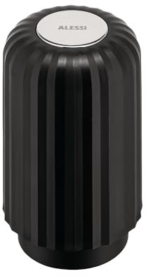 Alessi Plissé MDL20 B, Capsule Emptyer, Compatible with Nespresso and Vertuo Machines, in Thermoplastic Resin, Diameter 8.3 cm, Black