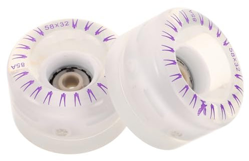 HEMOTON 2stücke Rollschuhrollen mit Led-leuchtfeature Quad-Skates Inkl Kugellagern und Zubehör Geeignet für Indoor und Outdoor-benutzung