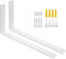 SAYAYO 2 Pièces Équerre Étagère Murale Charge Lourde, Supports d'Étagère Métal 5MM d'Épaisseur à Angle Droit de 90°, Fixation Flottante Support pour Salon Chambre Cuisine, 300MM * 150MM, Blanc