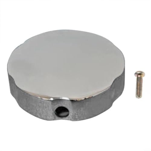 Badewanne Drehknopf Badarmaturen Regler Durchmesser 74Mm Loch 9,2Mm Zinklegierung Überlaufschutz Chrom-Finish Ergonomisches Design Einfache Installation Wasserhahn Steuerung(F1016-C)