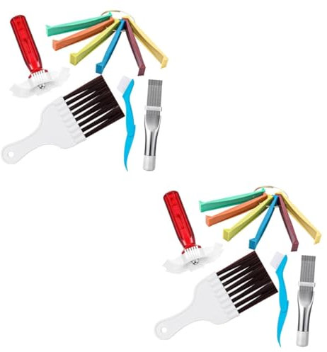 Gatuida 2 Ensembles Nettoyage Des Ailettes De Climatisation Nettoyage De Climatiseur Para Peigne Pour Ailettes De Climatiseur Tuyau À Travers Serein Changeur Usb Acier Inoxydable