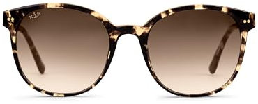 Kapten & Son Sonnenbrille Nairobi Crystal Tortoise Brown | Sonnenbrille Damen & Herren Braun mit Sonnen- und UV-Schutz | Stylische, runde Gläserform | Unisex Sunglasses