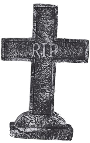 Milisten Halloween Tombstone Prop Grave Marker for Haunted House Decor Spooky Atmosphere for Graveyard Scenes for Trick-Treating and Halloween Celebrations