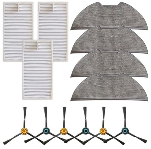 Kit de accesorios compatible con aspiradora Eureka NERE10s E10S con filtros y cepillos laterales (A)