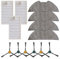 Kit de accesorios compatible con aspiradora Eureka NERE10s E10S con filtros y cepillos laterales (A)