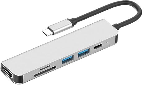 Adaptador Multifuncional Type C PD Estación de Acoplamiento USB C para Portátiles y Televisión Hub USB para Conexiones de Dispositivos
