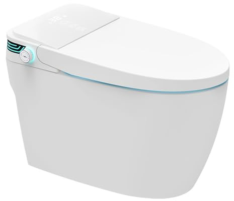 Smart Toilette, vollautomatische Spülung und Reinigung, Nachtlicht, beheizter Sitz, warme Lufttrocknung, multifunktionale Badezimmerarmatur
