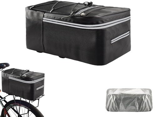 Jilskl Sac à Bagages pour Vélo 15L | Porte-Bagages Arrière, Polochon, Rangement Étanche pour Selle