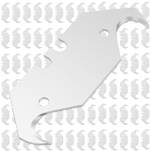 100 Pcs Hook Blade Set Ideal for Precision Cutting Carpet Installation and More Sturdy Steel Construction Versatile Blade for Various Applications Compatible with Most Utility Knife