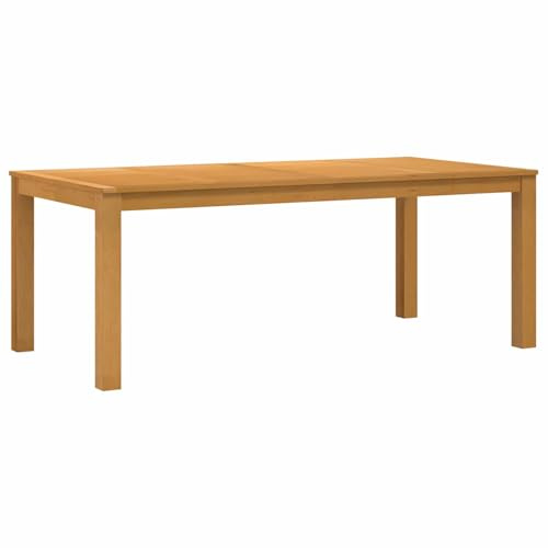 vidaXL Esstisch 200 x 100 x 75 cm Massivholz Eiche Natur Rechtwinklig,